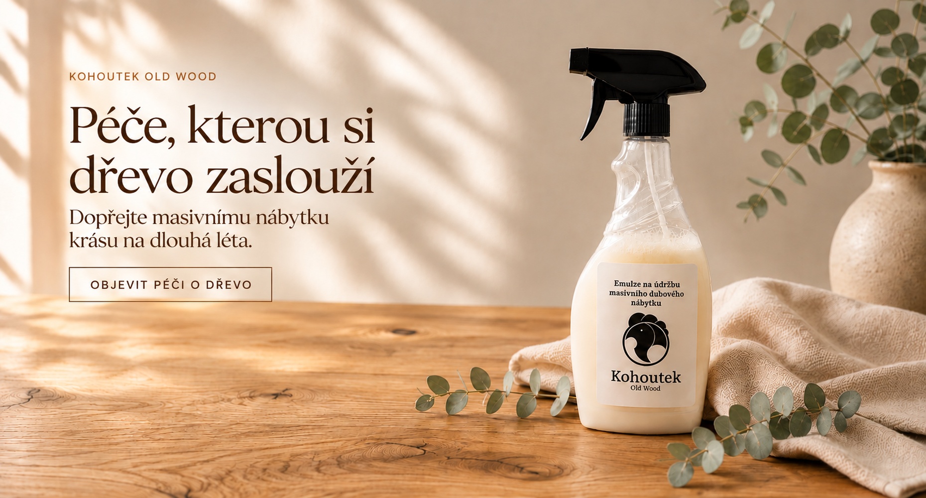 Banner - Olejová emulze na dubový nábytek