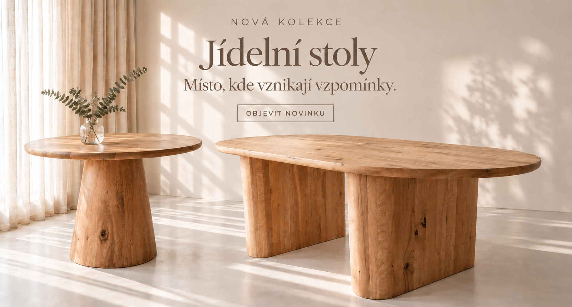 Banner - Novinka jídelní stoly