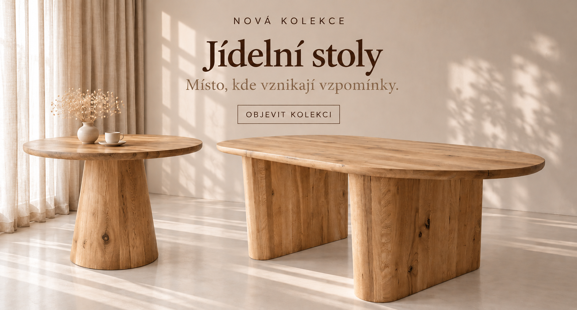 Banner - Novinka jídelní stoly