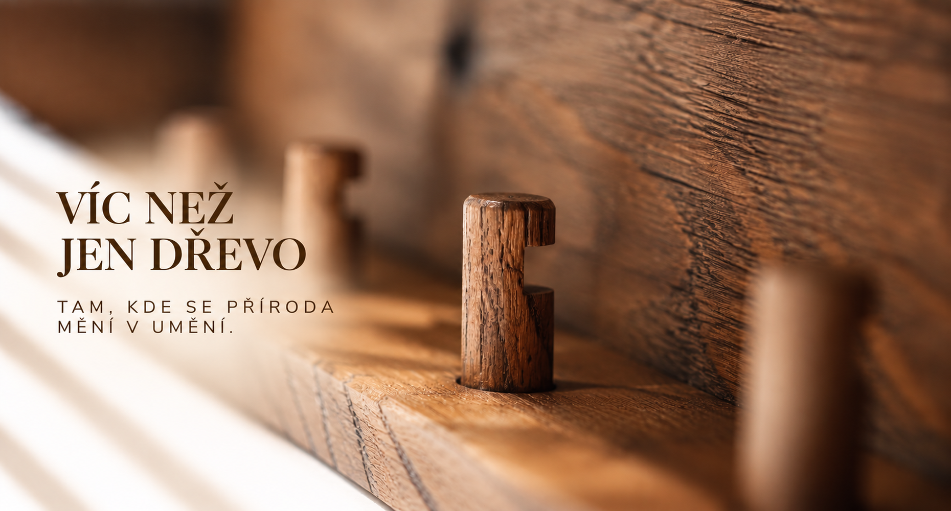 Banner - Výroba dubového nábytku
