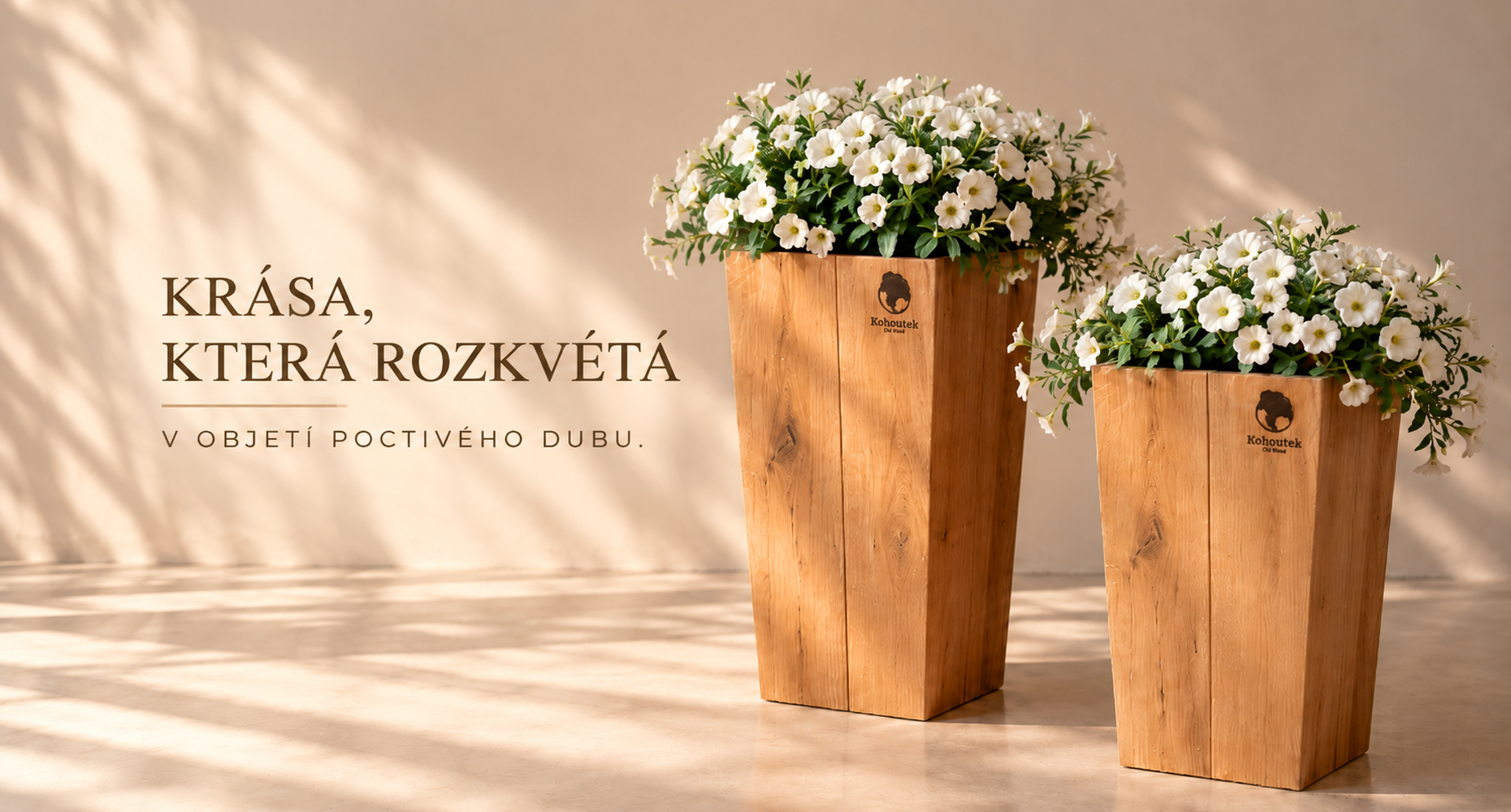 Banner - Dubové květináče