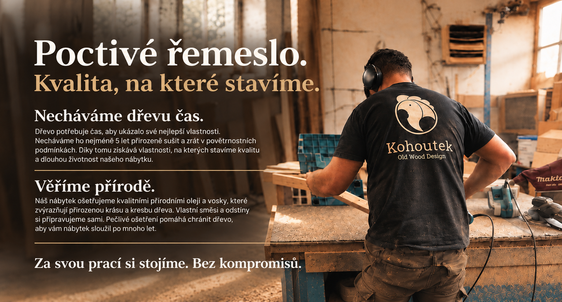 Banner - Nábytek z masivu výroba