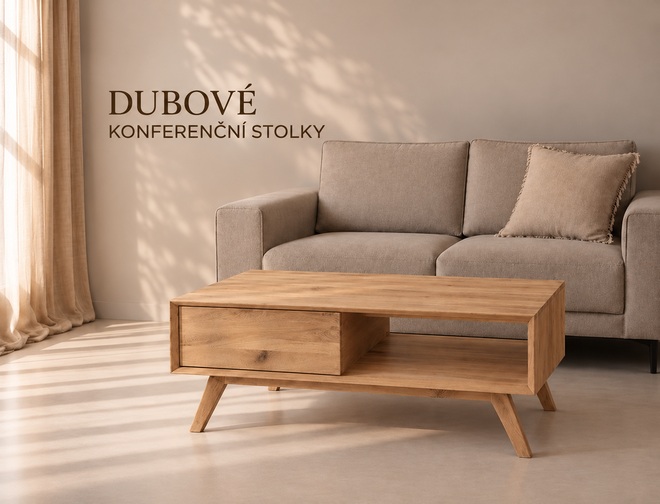 Banner - Dubové konferenční stoly