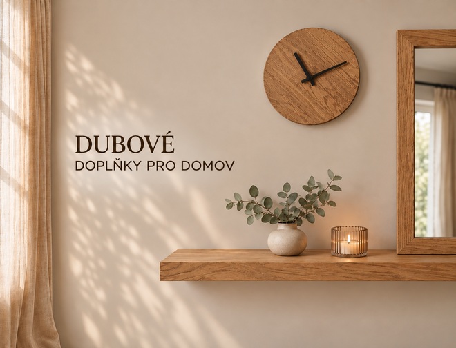 Banner - Dubové doplňky pro domov