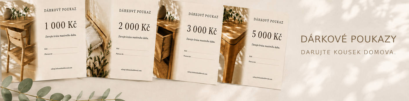 Banner - Dárkové poukazy